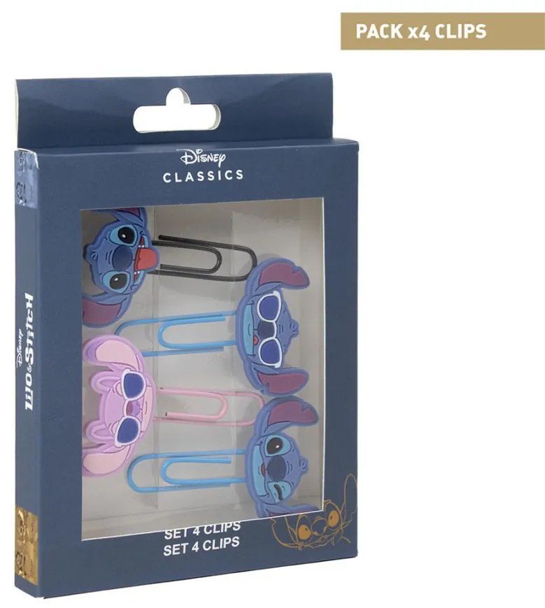 Disney Lilo és Stitch, A csillagkutya Glasses gemkapocs 4 db-os szett