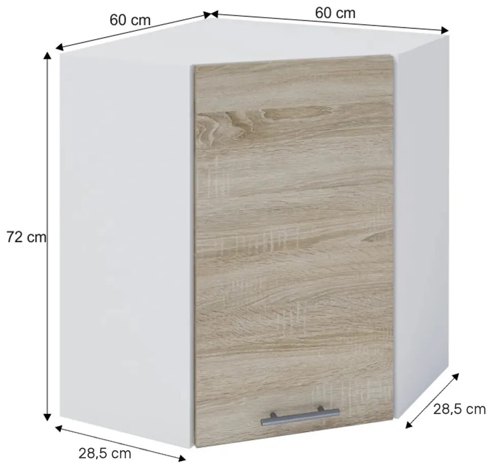 Felső sarok konyhaszekrény W60N Flor. 1014746