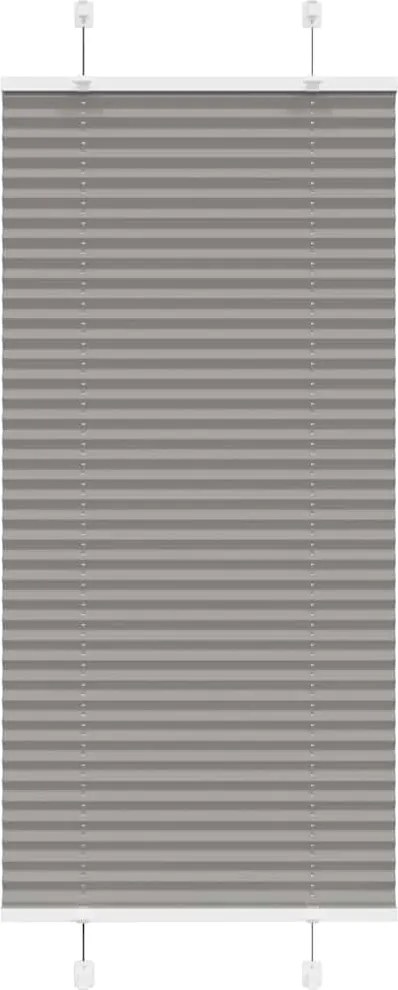 vidaXL pliszírozott redőny antracit 55x100 cm szövetszélesség 54,4 cm