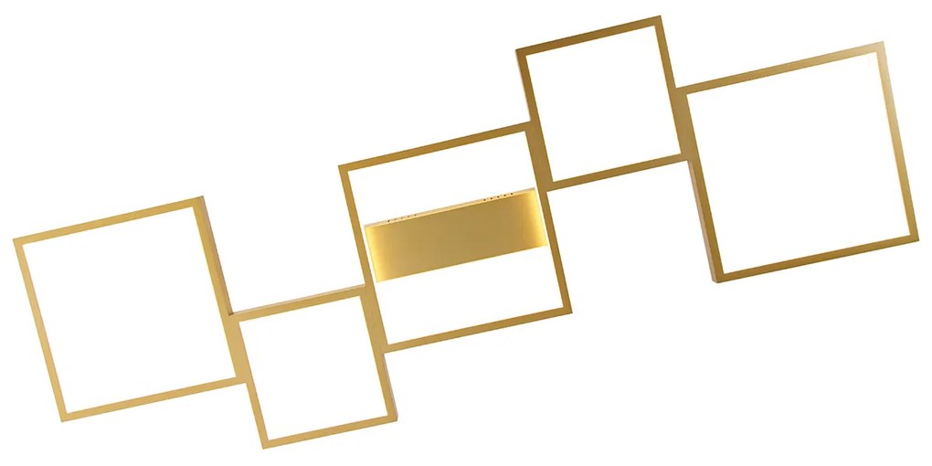 Mennyezeti lámpa arany LED-del, 3 fokozatú fényerő-szabályzóval, 5 lámpás - Lejo