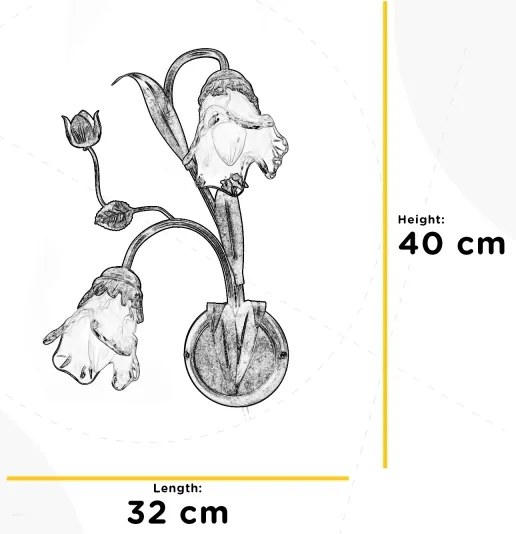 ONLI - Fali lámpa ARIANNA 2xE14/6W/230V