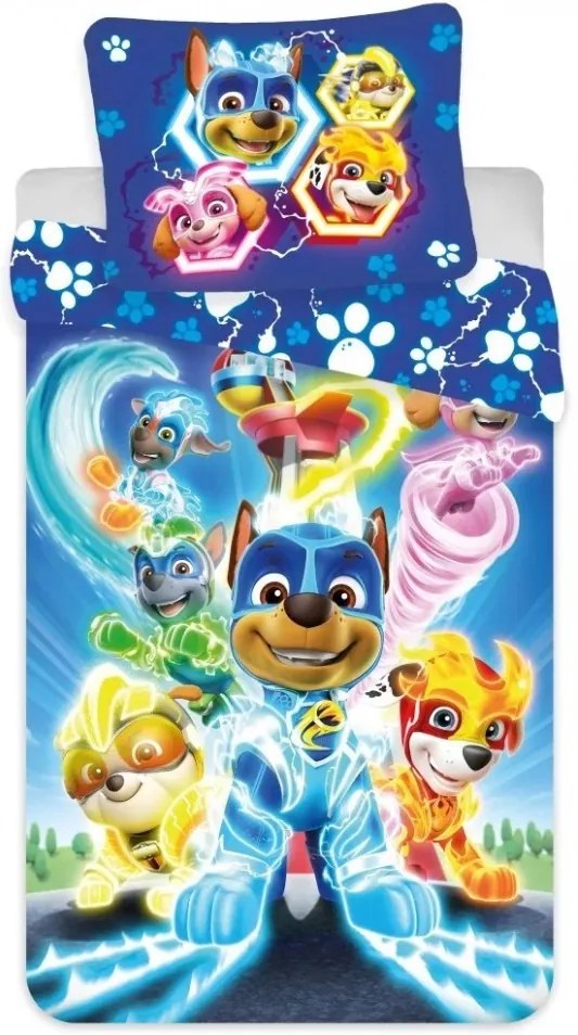 Mancs Őrjárat ágyneműhuzat hősök kék 140x200cm 70x90cm