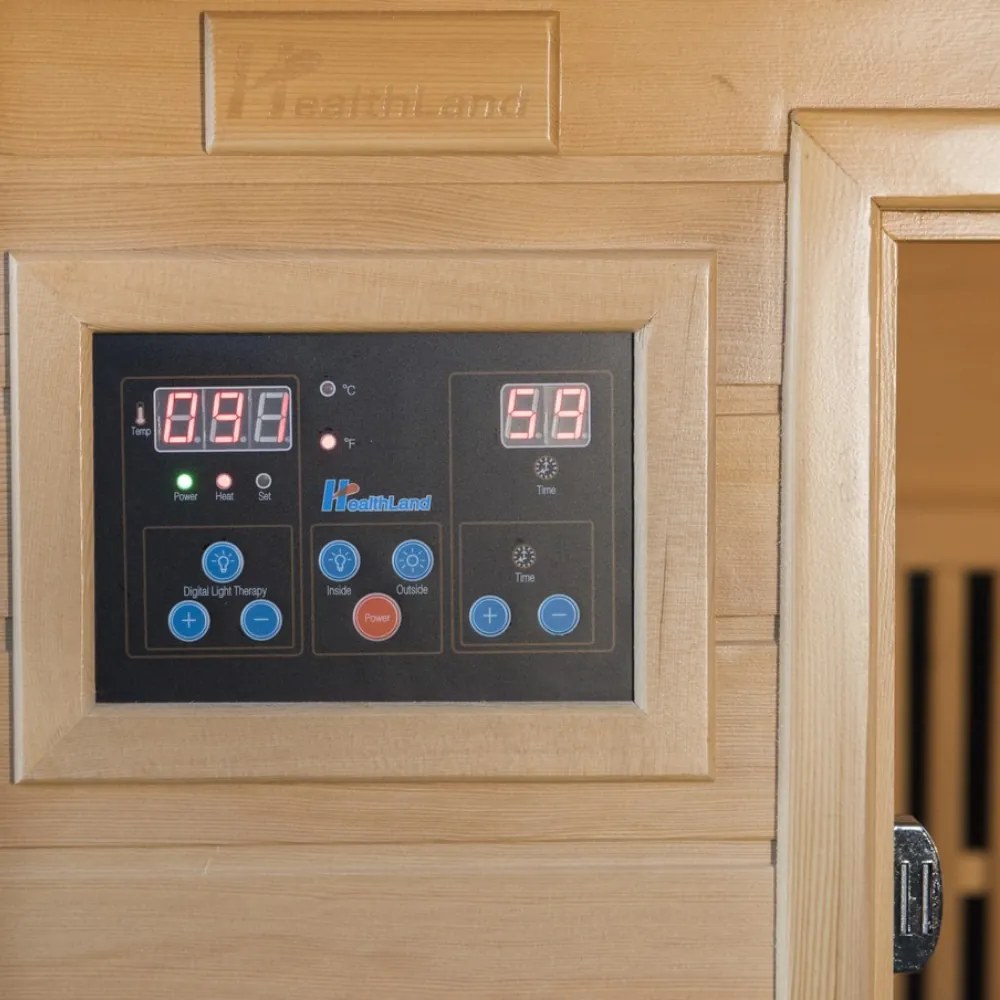 Sauna DeLuxe 3003 Carbon, világosbarna