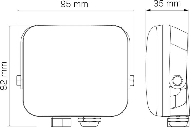 POLUX 327413 FLOODLIGHT Kültéri Reflektor LED IP65
