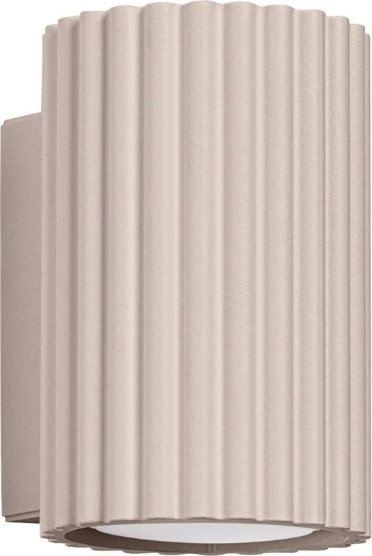 Szürkésbarna fém fali lámpa ø 6,5 cm Gleam – Sollux