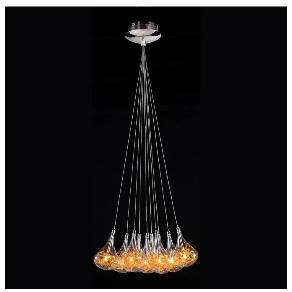 Searchlight 20018 - Csillár zsinóron 10xG4/20W/230V arany