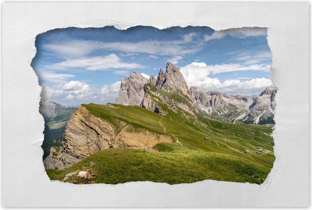 Poszterek 120x80 Bárány a hegyekben Hegyek Kilátás