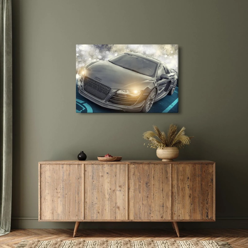 Audi autó képe - szürke (90x60 cm)