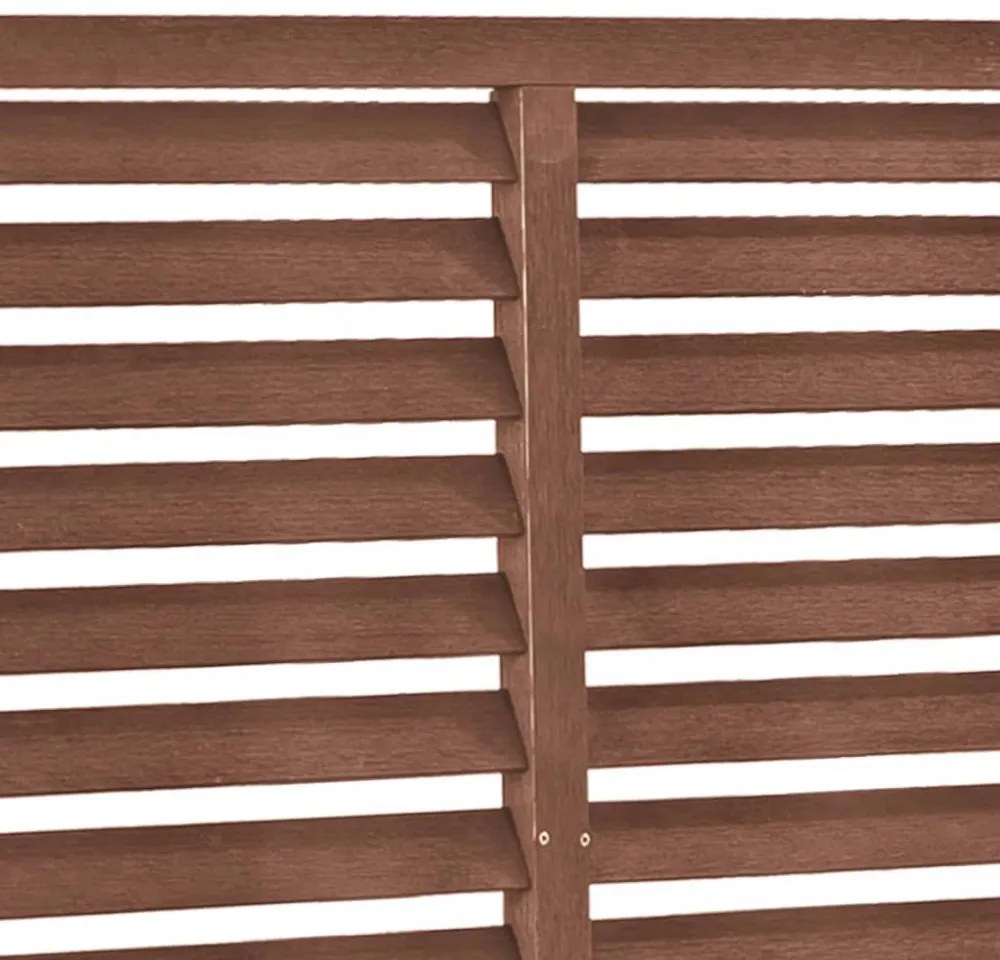 vidaXL barna WPC lamellás kerítés 180 x 180 cm