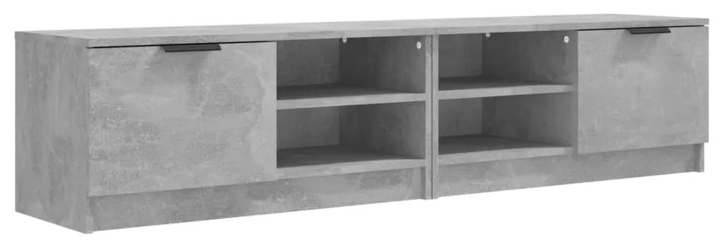 2 db betonszürke szerelt fa TV-szekrény 80x35x36,5 cm