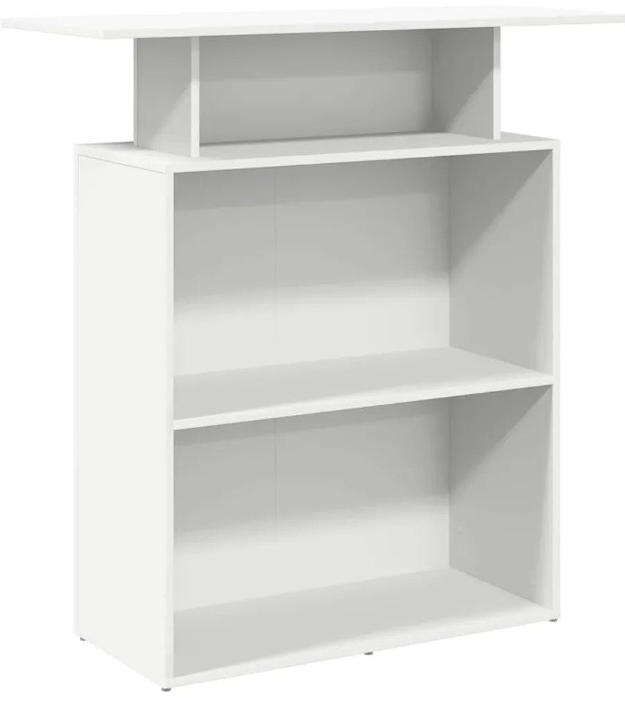 Recepciós pult fehér 100x40x104 cm szerelt fa