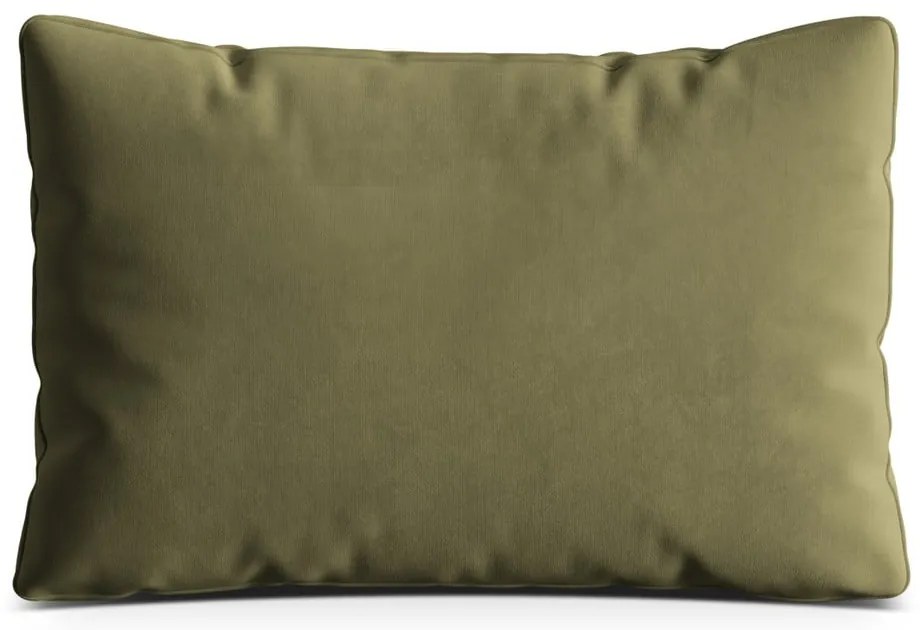 Zöld bársony párna kanapéra Kemi – Cosmopolitan Design