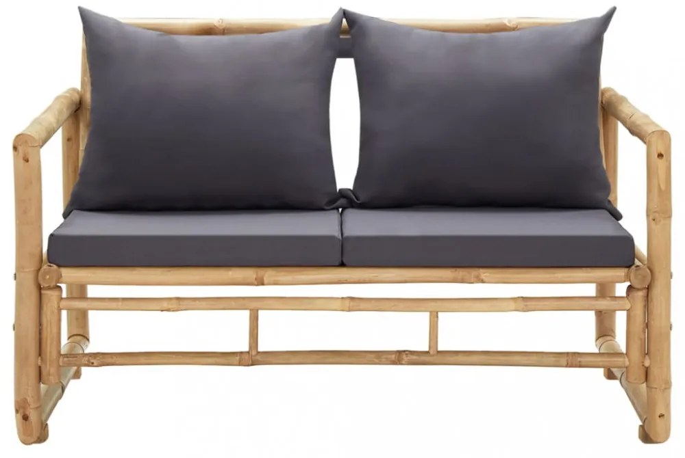 bambusz kerti pad párnákkal 115 cm