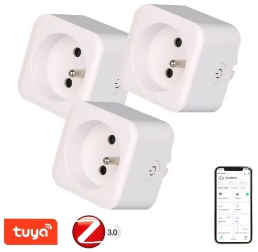 Immax NEO 07786C - SZETT 3x NEO LITE okos konnektor 3680W/230V/16A Tuya