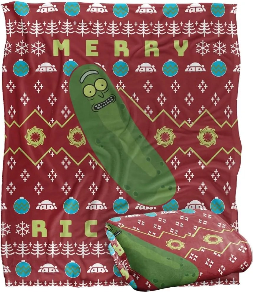 Rick And Morty Silky Touch szuper puha ágytakaró 152 x 127 cm