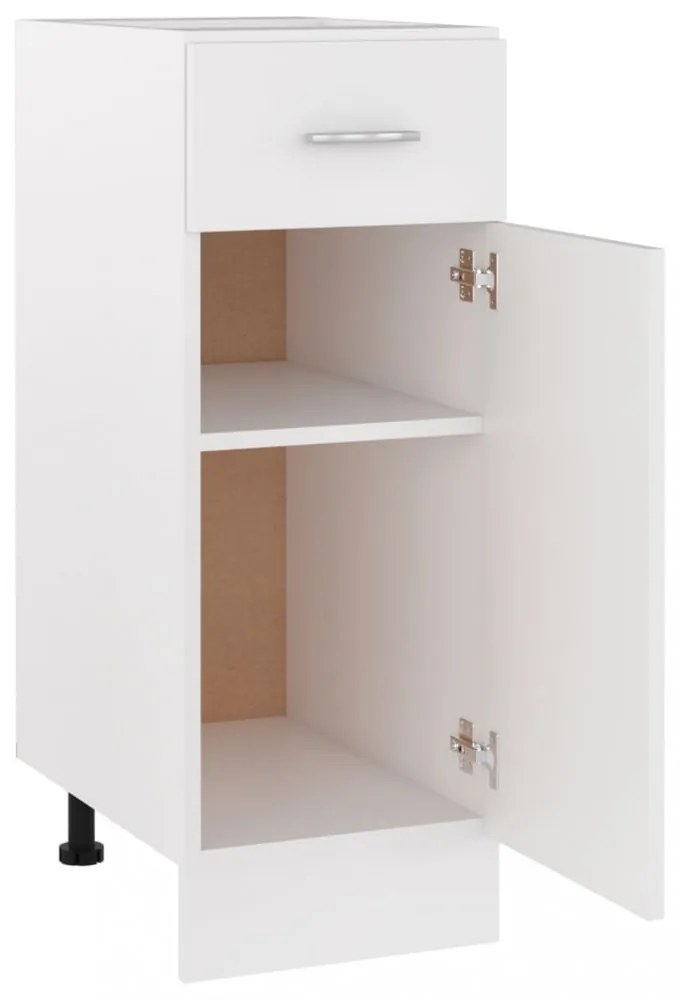 “Lyon” fehér szerelt fa fiókos alsószekrény 30 x 46 x 81,5 cm