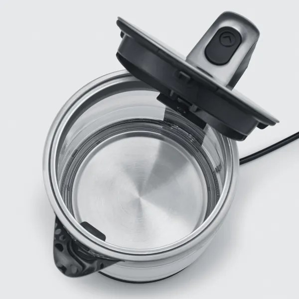 Severin WK 3420 - Gyors vízforraló 1,7 l 2200W/230V rozsdamentes acél/üveg