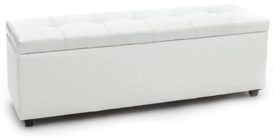Nice fehér ülőpad tárolóhellyel - Tomasucci