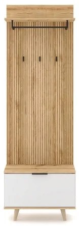 Előszobafal KLEO barna/fehér