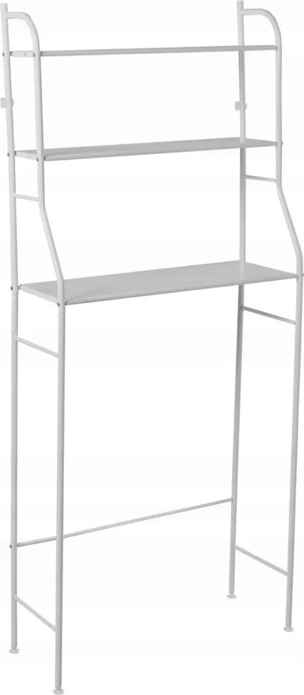 Fürdőszobai polcok Wc fölé Fém Hordozható Fehér 3 polc Lak-87