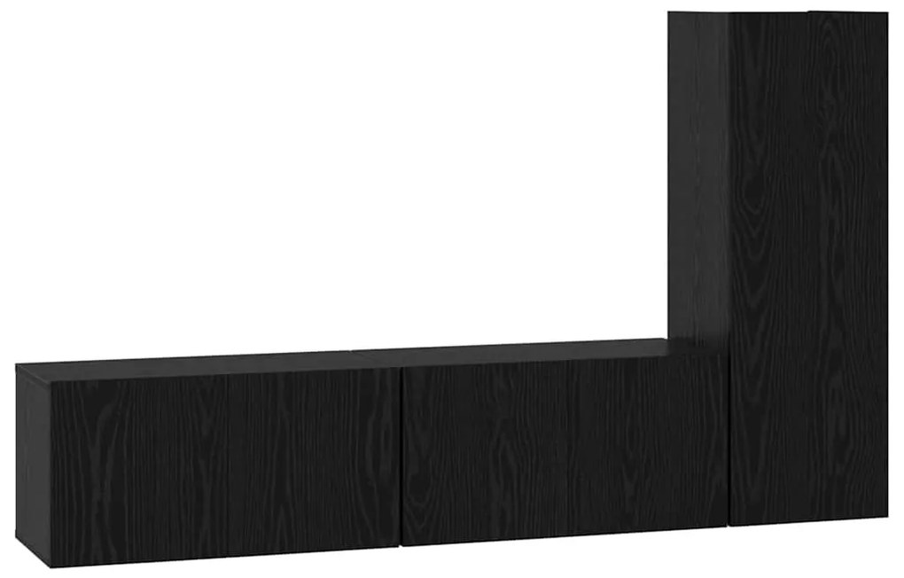 TV szekrény garnitúra 3 pcs Musta tammi 160 x 30 x 30 cm