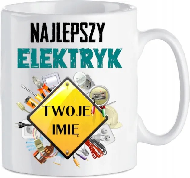 Nyomtatott bögre Legjobb Villanyszerelő Ajándék 330 ml