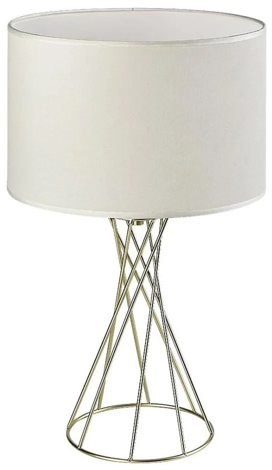 Rabalux 74081 - Asztali lámpa NIVRA 1xE27/40W/230V arany/fehér