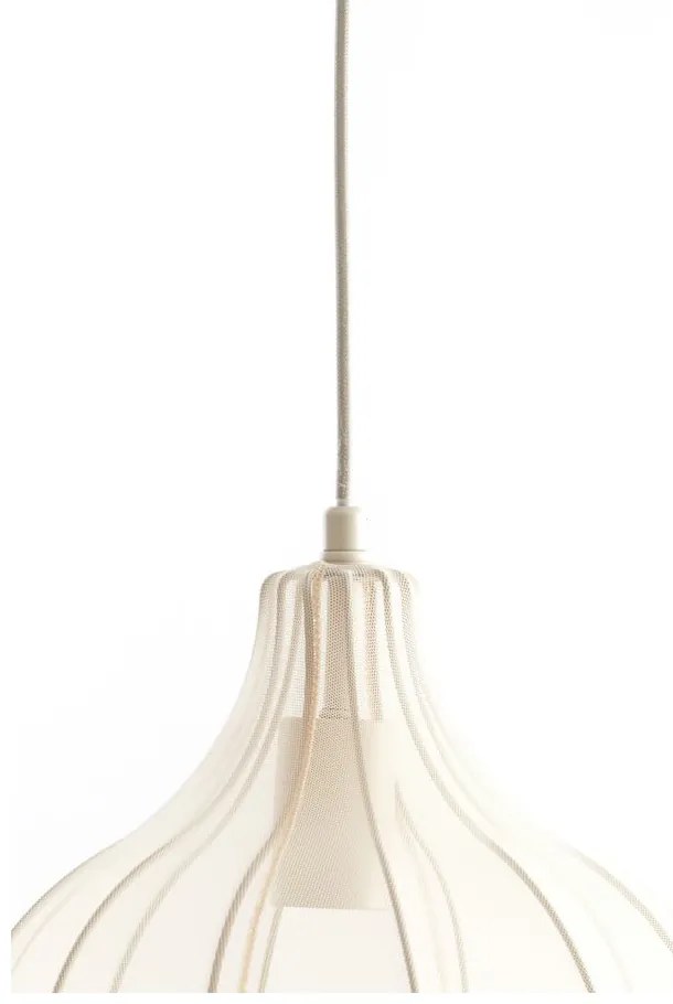 Bézs függőlámpa textil búrával ø 29 cm Elati – Light & Living