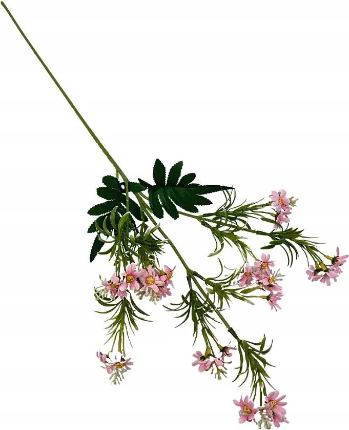 Kamilla virágzó ág 70 cm rózsaszín