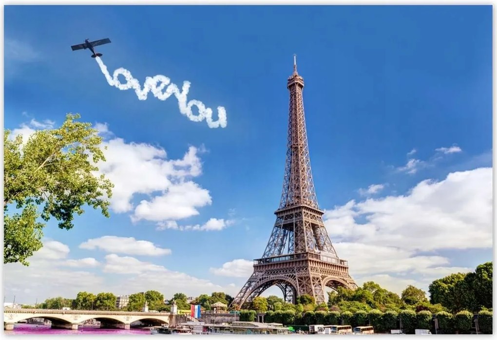 Poszterek 185x125 Eiffel-torony I love You