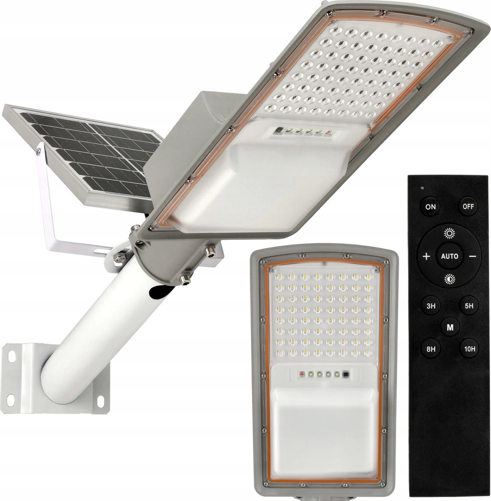 Nagy teljesítményű Led napelemes lámpa 60W lámpa alkonyérzékelővel fogantyúval