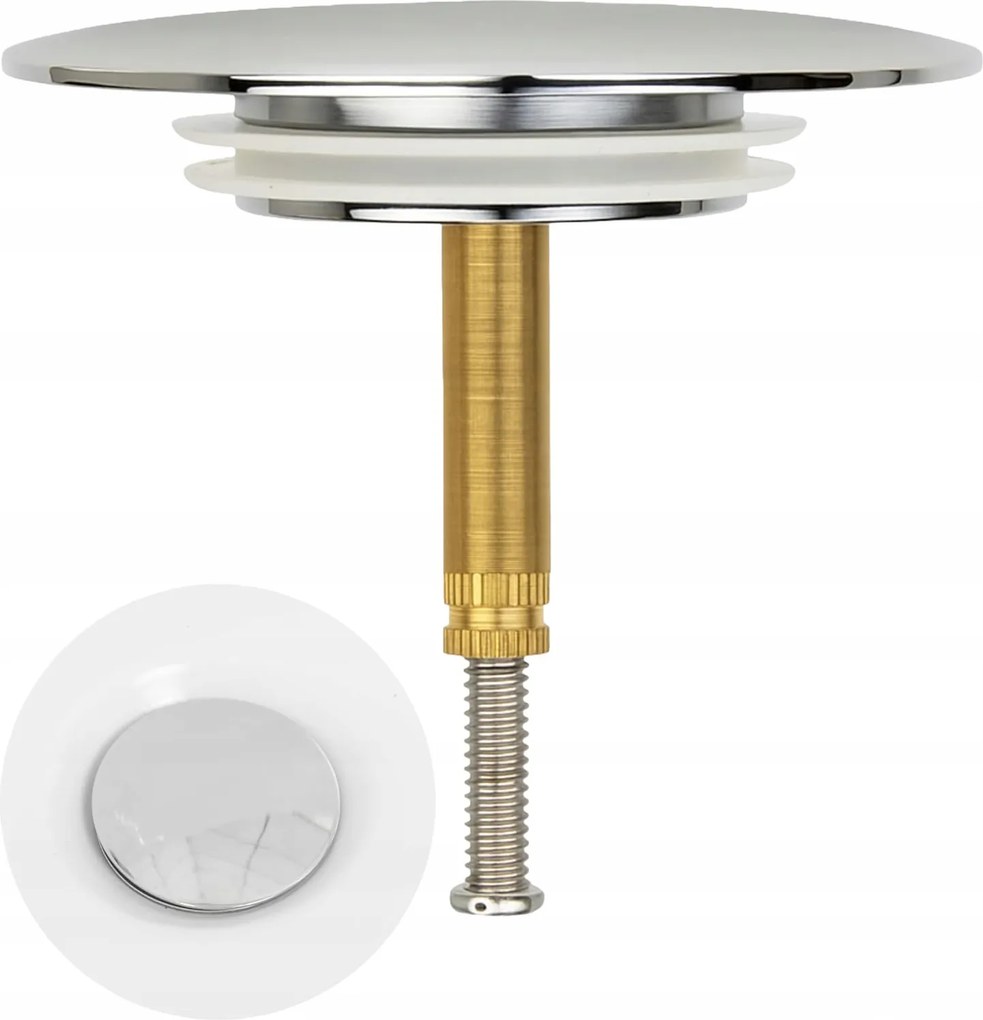 Univerzális Kádcsap 72MM Króm Állítható Magasságú Fürdőszoba