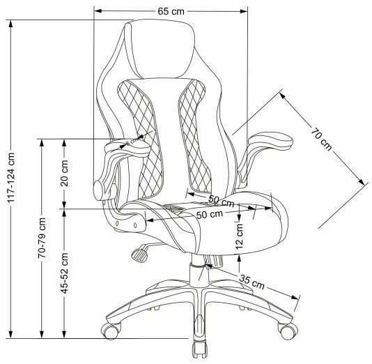 HAME irodai szék fekete/szürke