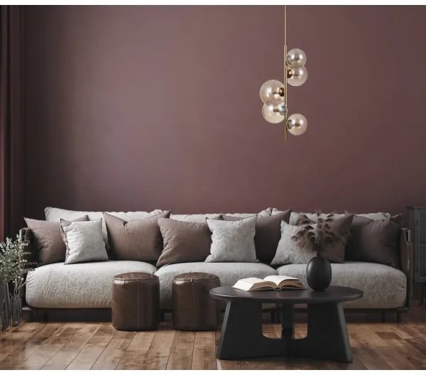 ITALUX PND-406007-V5-HBR - CANELLO 5xG9/5W/230V mennyezeti lámpa, réz