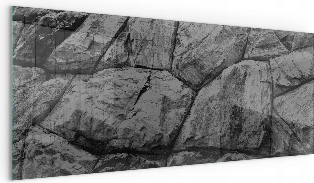 Stílusos Üveg Dekoráció Kandalló Alatt Kályha Kő Minta 125x50