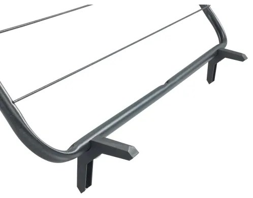 WENKO 63003100 - Ruhaszárító CHAMPION 65x114 cm fekete