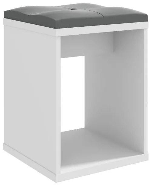Modern elegance taburett White
