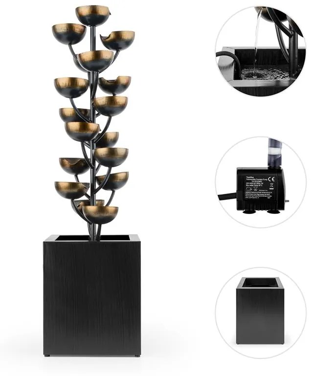 Joshua Tree, kerti szökőkút, vízjáték, pumpa, 5W, 10 m-es kábel