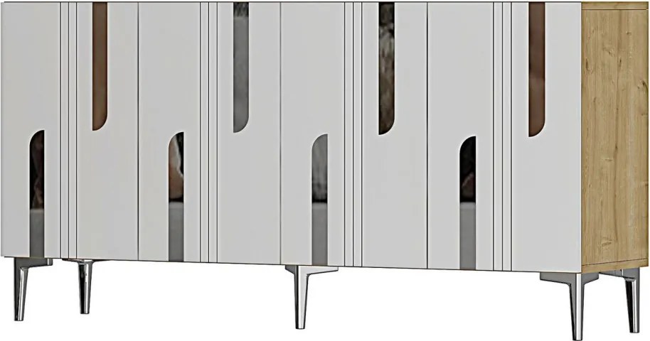 Nota 150 - Sapphire Oak, White, Silver