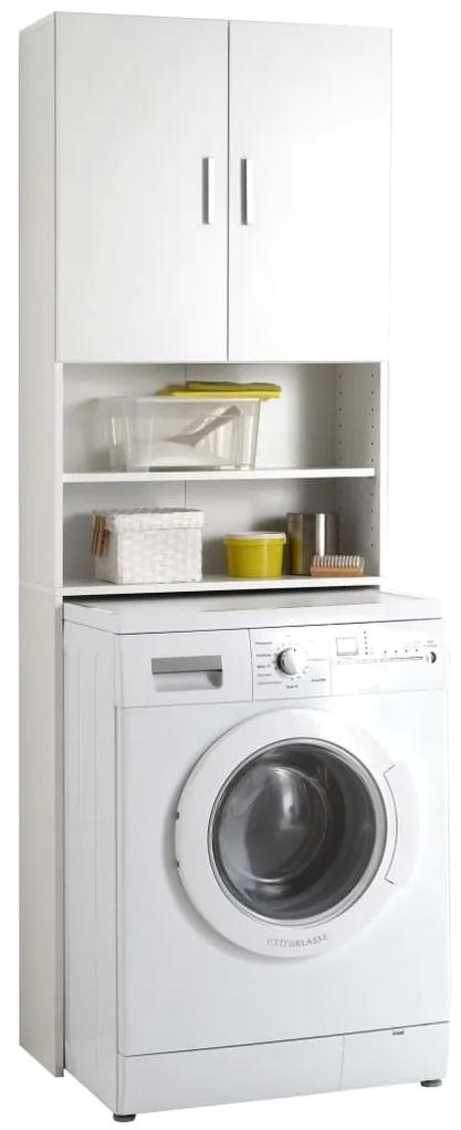 FMD fehér mosógépszekrény tárolóhellyel