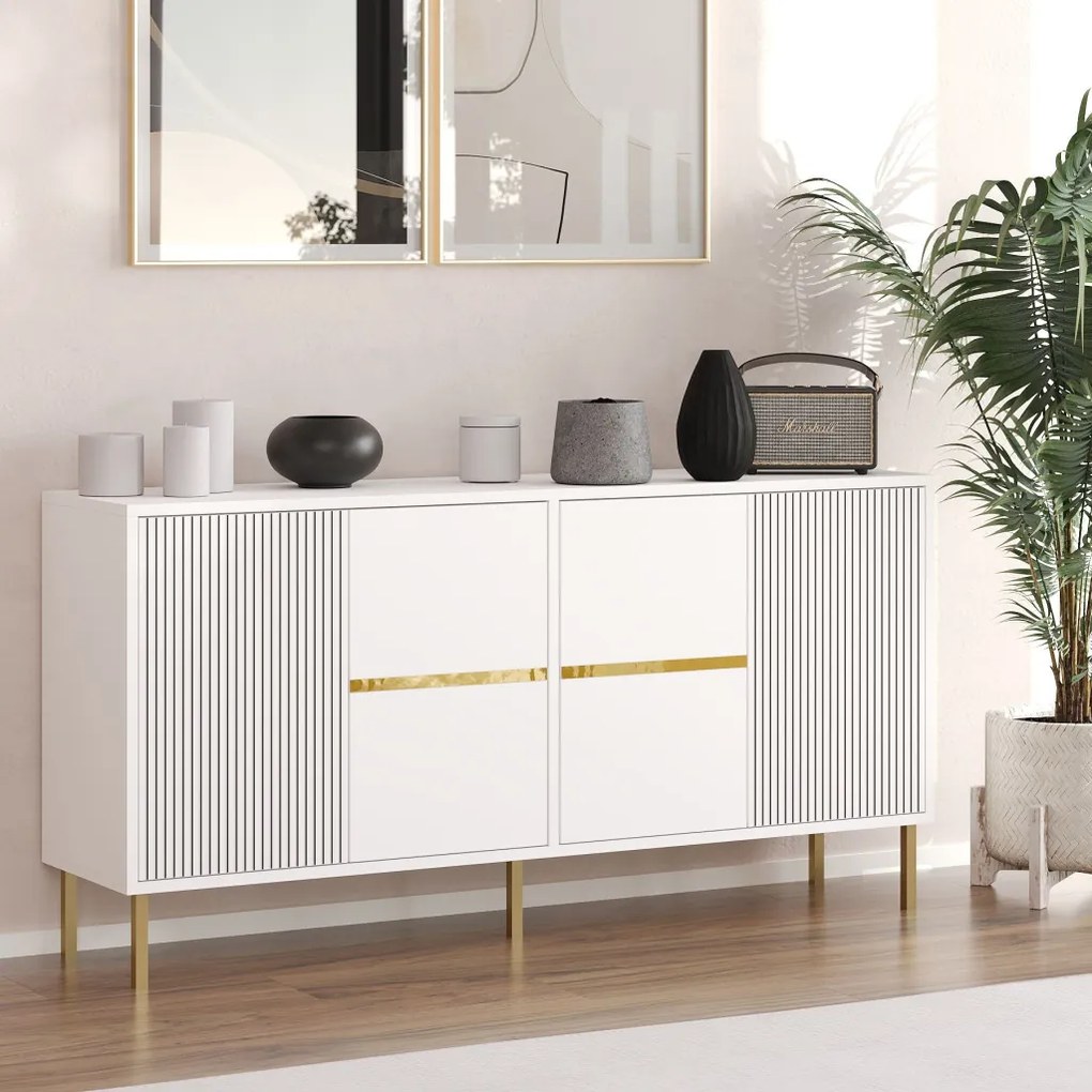 Nedara komód, fehér, 150 cm