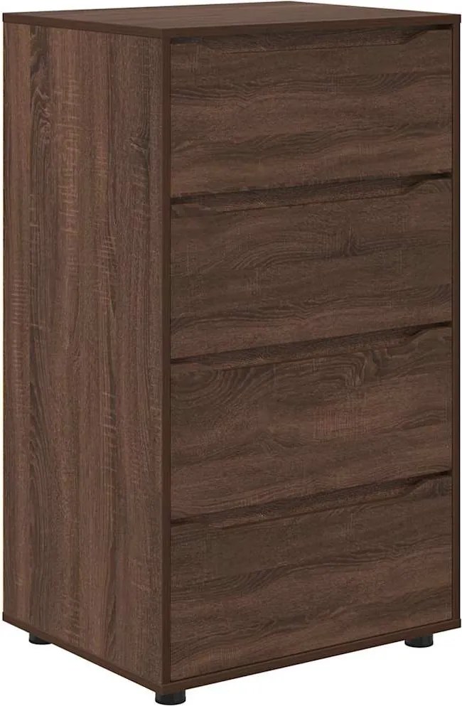 vidaXL Tároló szekrények 2 pcs Barna Tölgy 60 x 48 x 105 cm Faanyag