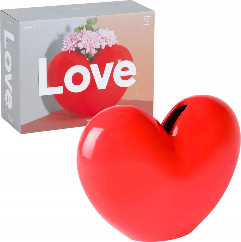 Kerámia váza Design szív lakberendezés modern stílus Doiy