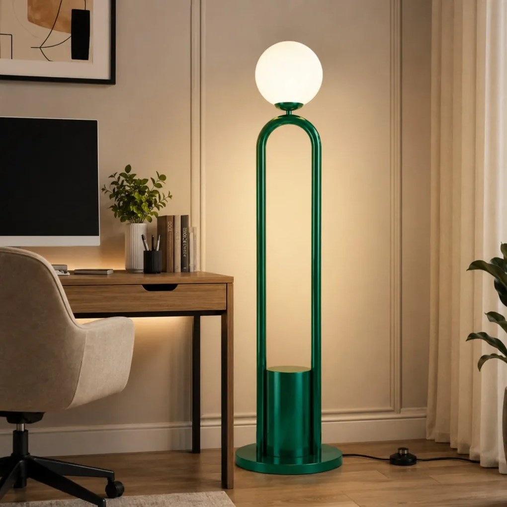 Fém állólámpa, Ø20 cm – Loop-20453-C