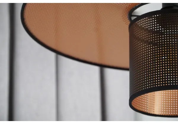 Duolla - Felületre szerelhető csillár TOKYO SHINY 1xE27/15W/230V átm. 50 cm fekete/réz