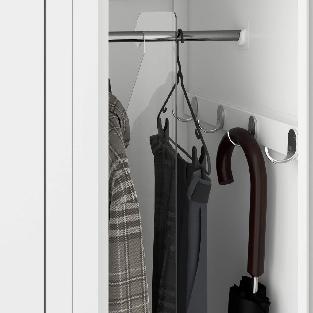 Pléh öltözőszekrény talpazaton, négymodulos, polcokkal KACPER II, 600 x 1800 x 500 mm, Pléh öltözőszekrény talpazaton, négymodulos, polcokkal KACPER I