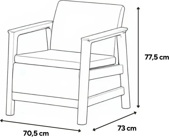 Scandi linea duo kerti fotel