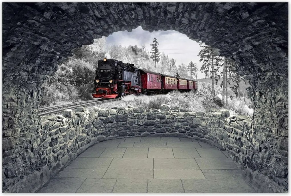 Poszterek 90x60 Vonat és téli aura