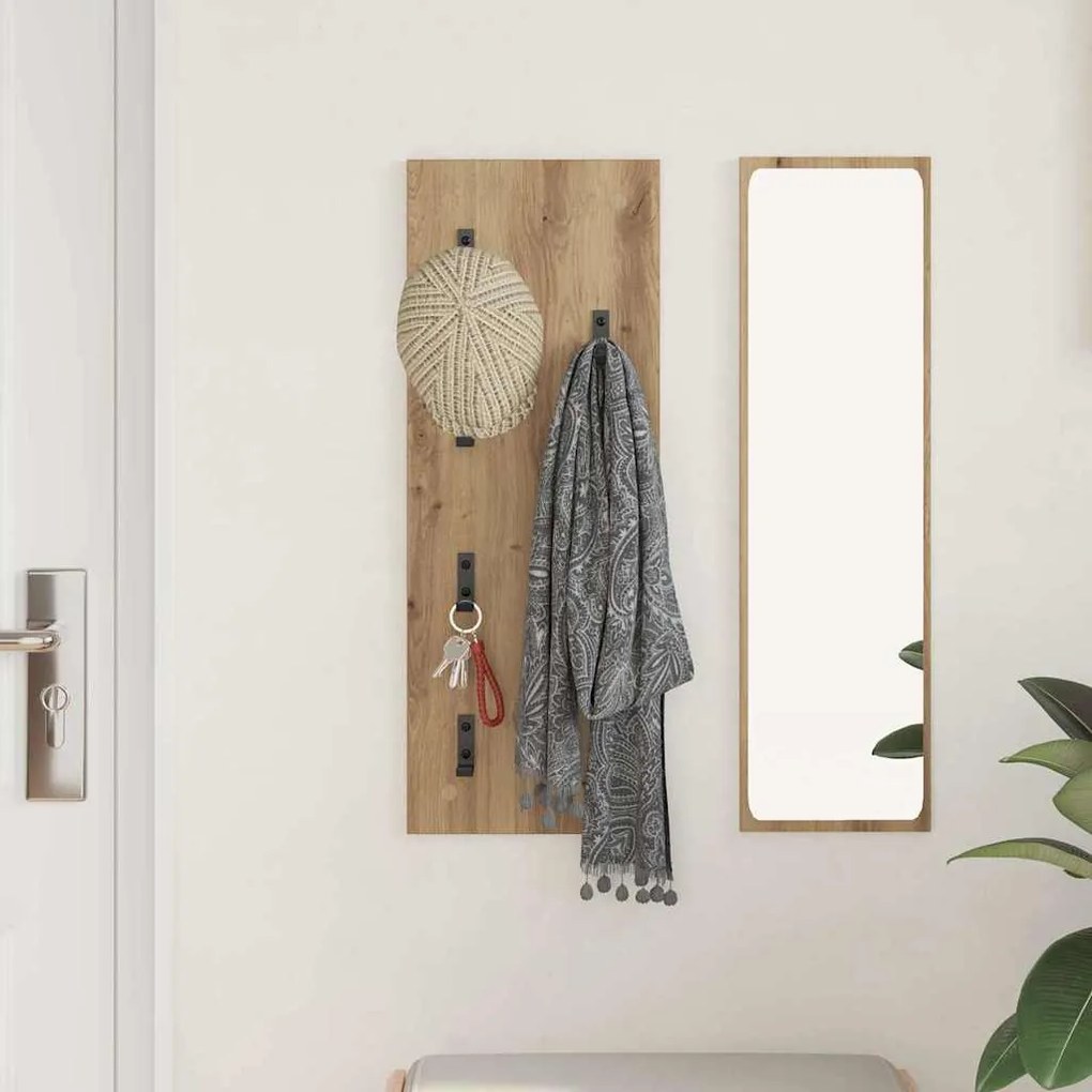 Fali Kabáthorog kézműves tölgy 30 x 1.5 x 80 cm Faanyag