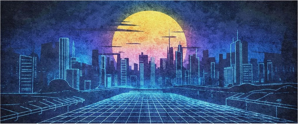 Fotótapéta Flizelin a nappali hálószobába Futurisztikus tájkép 250x104